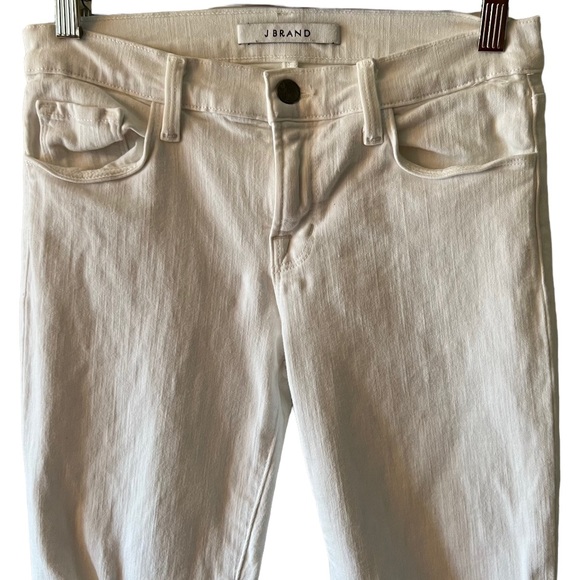J BRAND Cropped Skinny Demented White Jeans - Picture 3 of 8